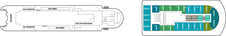 Norwegian Cruise Line Pride of America Deck Plans Deck 13.png